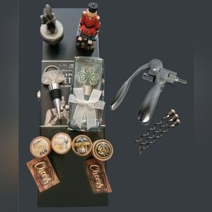 AWESOME LOT OF NEW WINE STOPPERS; ORIGINAL BRAND 5, SHAMROCK DEAD MAN AILE MORE